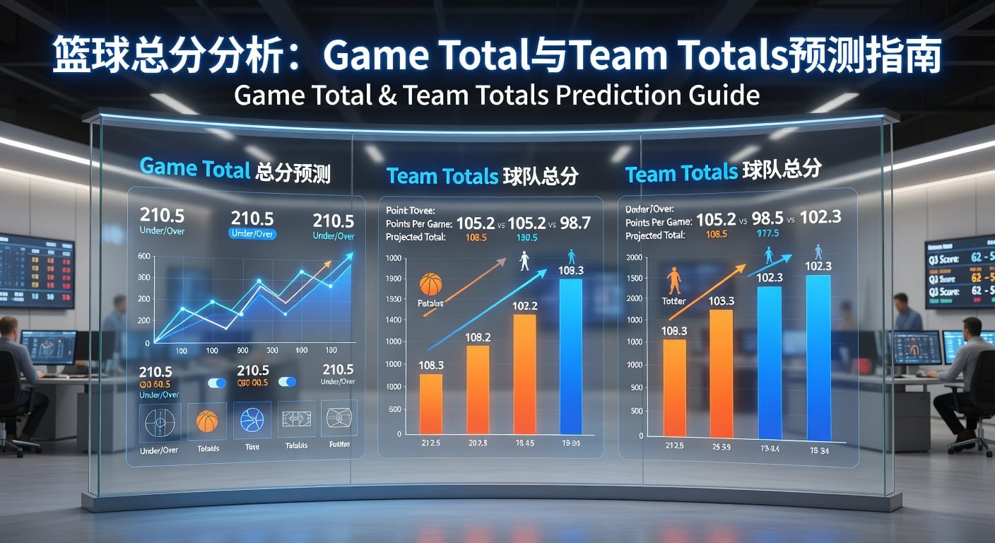篮球总分 game total team totals：赛前判断与临场思路